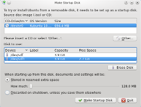 USB Creator snapshot
